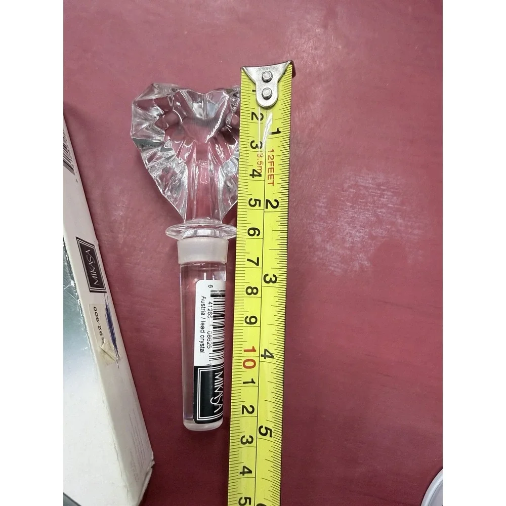 MIKASA VENUS Heart Shape Austrian Crystal‎ Wine Bottle Stopper NIB